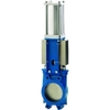 Knifegate valve Model silo Series: XC Type: 5408 Cast iron/EPDM Pneumatic operated PN10 Wafer type DN50 Pressure rating flange: PN10